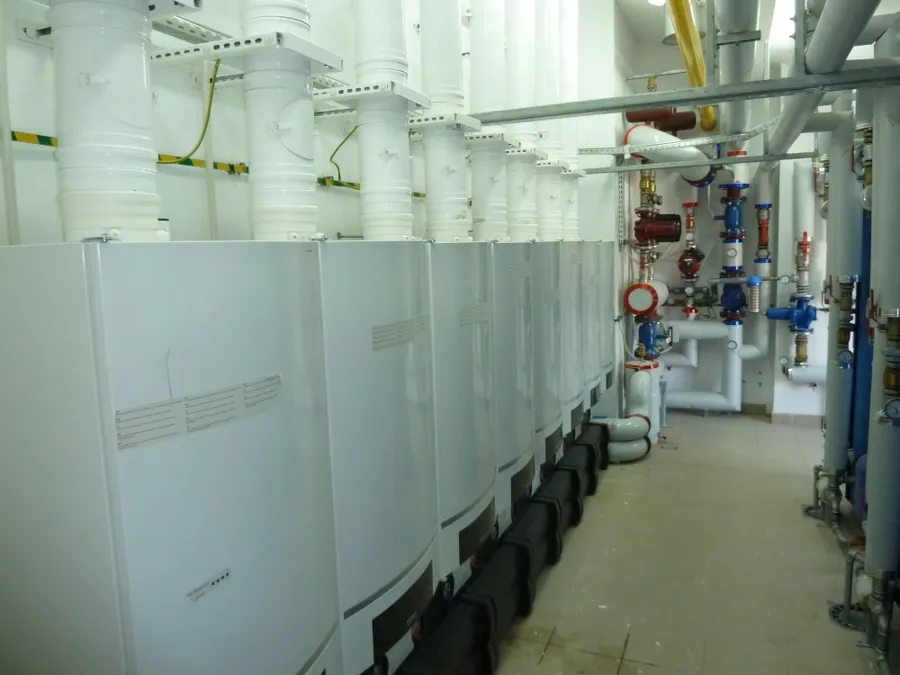 Instalacja technologiczna w pomieszczeniu technicznym